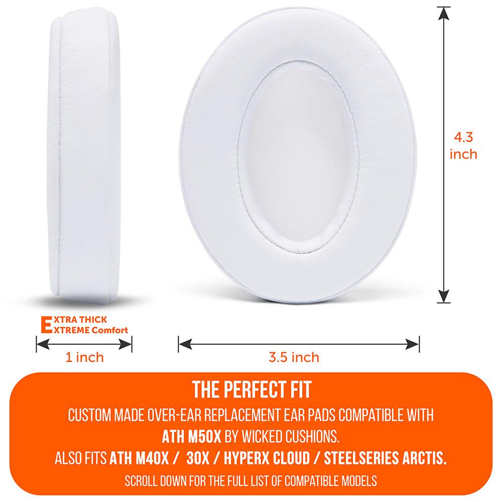 Upgraded Gaming Earpads | White