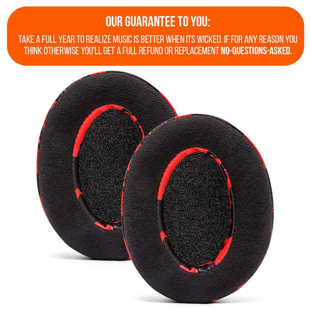 Upgraded Gaming Earpads - Hybrid Velour | Red Camo