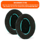Upgraded Gaming Earpads - Hybrid Velour | SpeedRacer Cyan