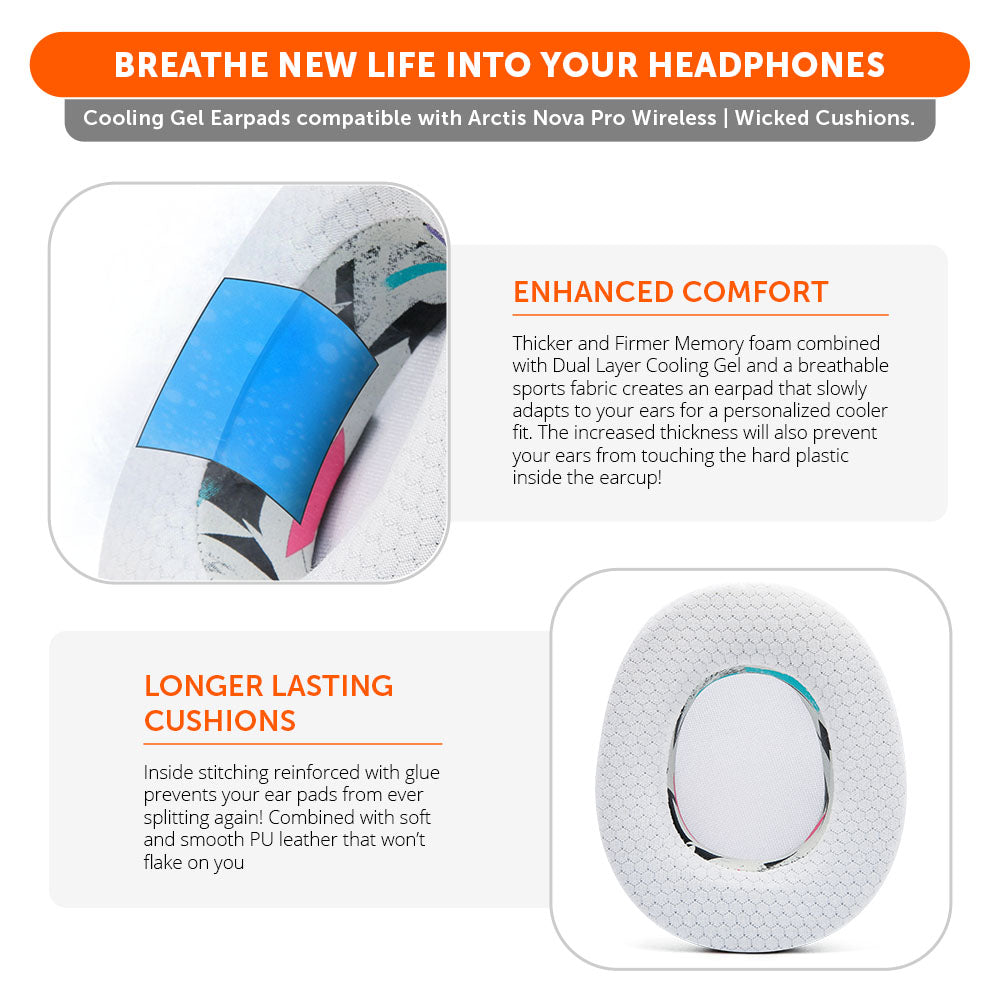 WC FreeZe Arctis Nova Pro | 90s White