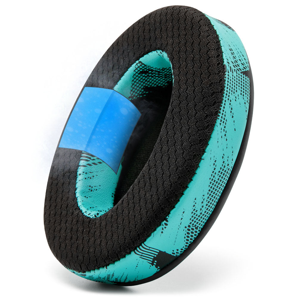 WC FreeZe - Hybrid Cooling Gel Infused Gaming Earpads | SpeedRacer Cyan