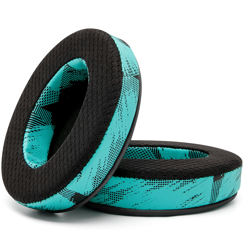 WC FreeZe - Hybrid Cooling Gel Infused Gaming Earpads | SpeedRacer Cyan