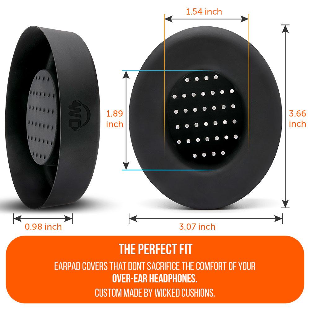 WC SweatZ Protective Headphone Earpad Cover | Black