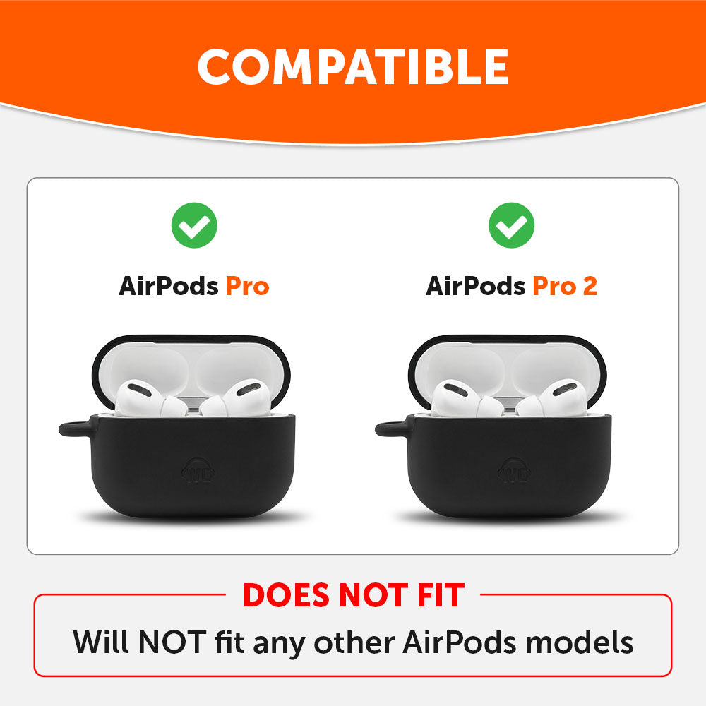AirPods Pro & Pro 2 Silicone Case | Black