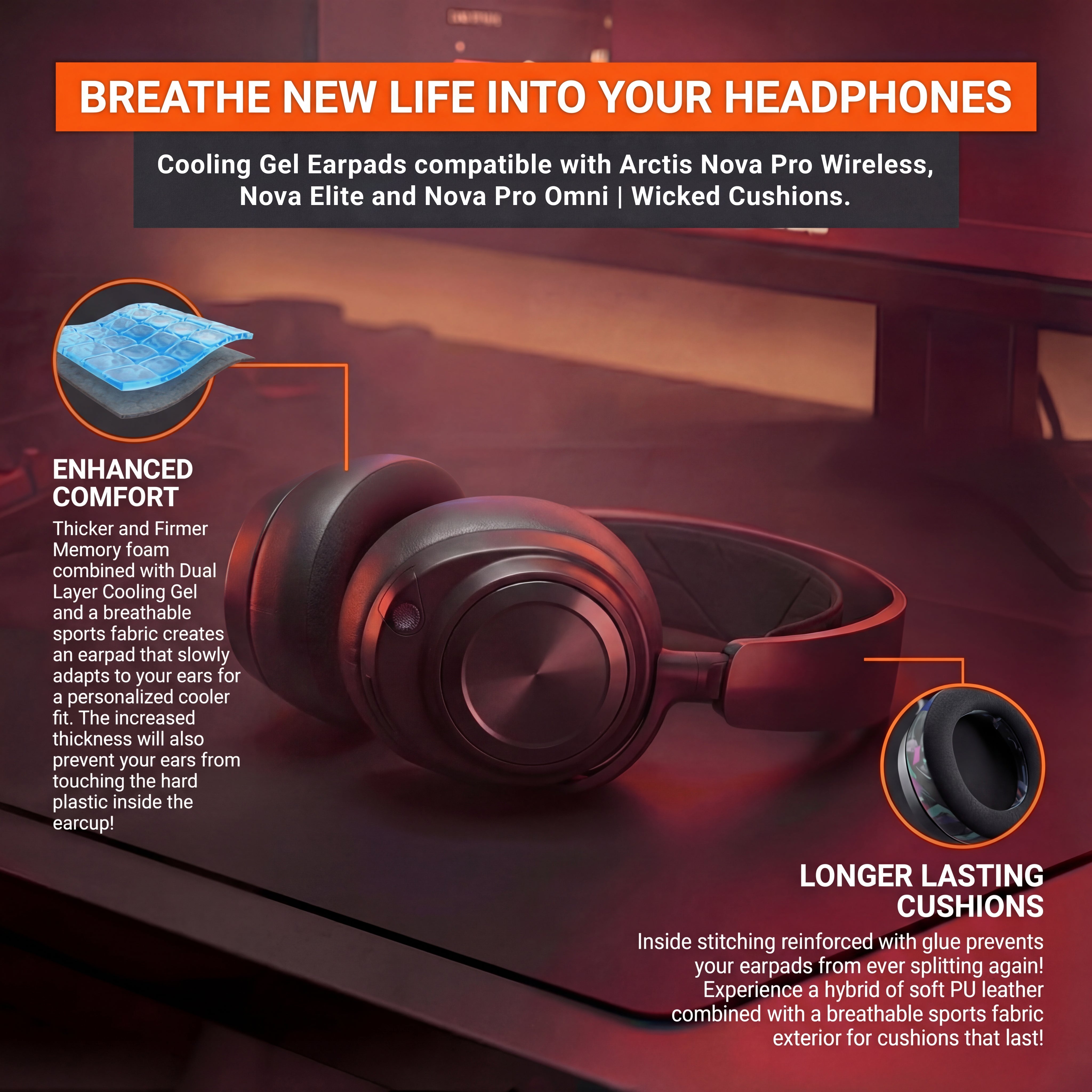 Arctis Nova Pro Wireless, Nova Elite & Nova Pro Omni Earpads - WC Free