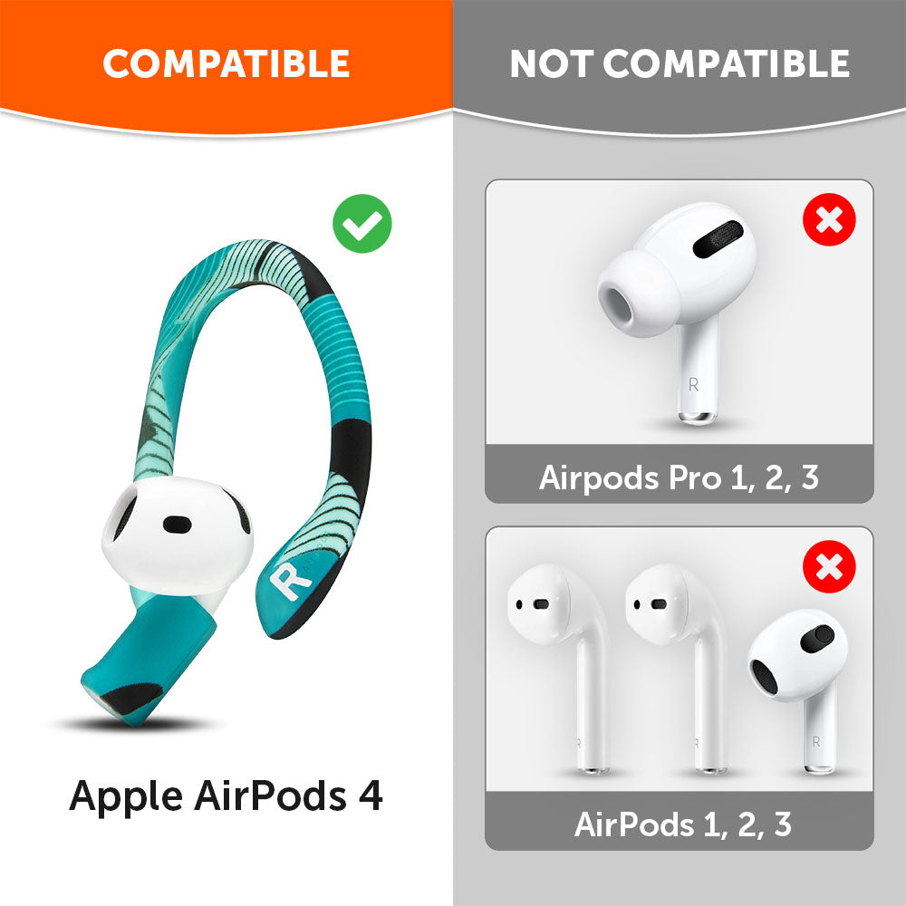 WC HookZ AirPods 4 | Cyan Prism