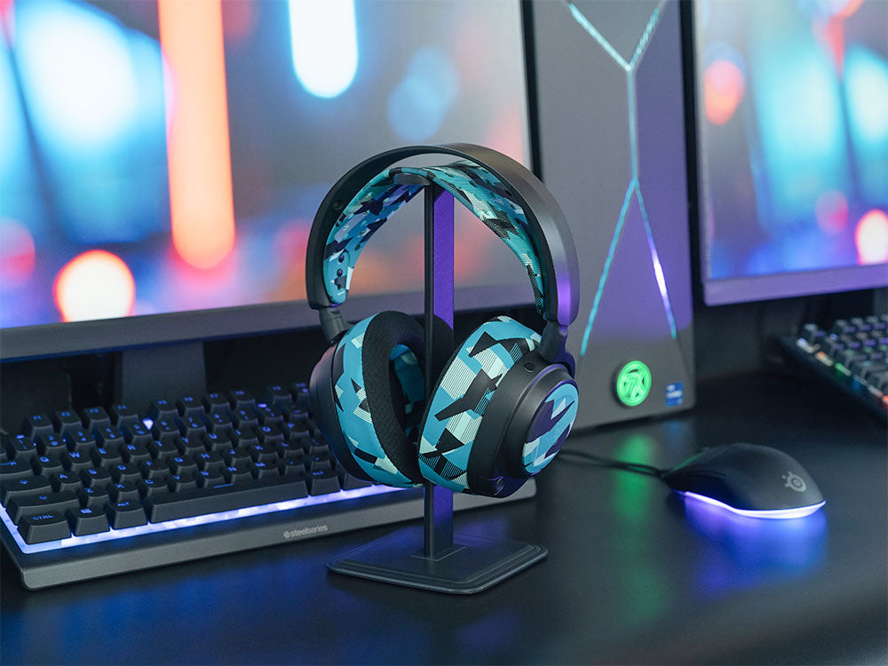 WC HeadbandZ Arctis Nova V2 | Cyan Prism