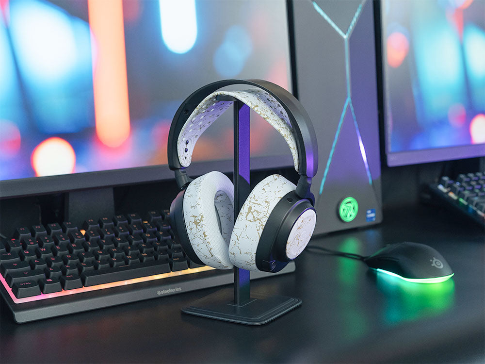 WC HeadbandZ Arctis Nova V2 | Gold Marble