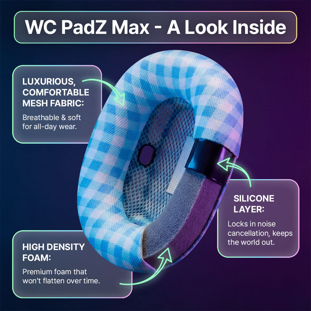 WC PadZ Max | Blue Gingham
