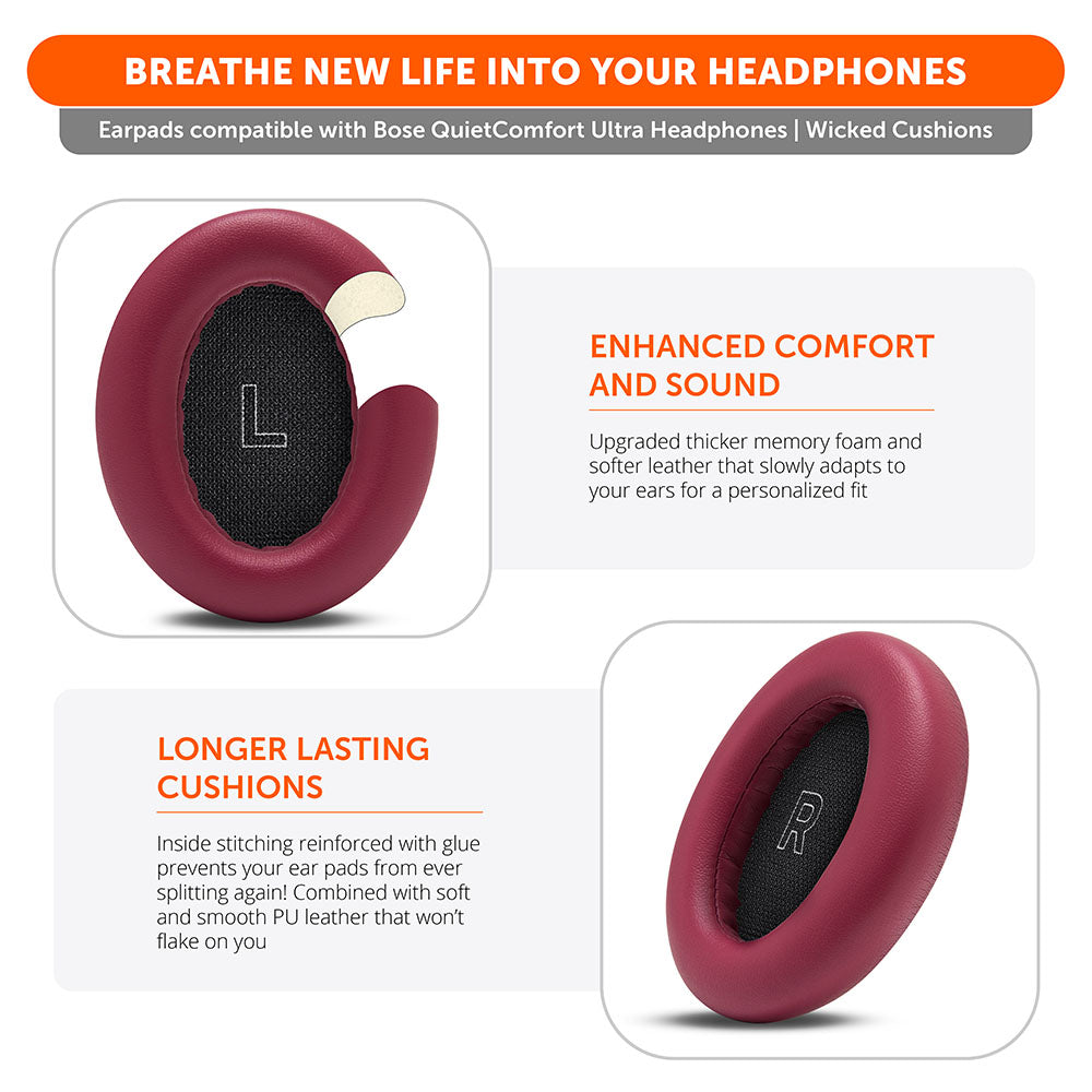 Bose QC Ultra earpads | Deep Plum