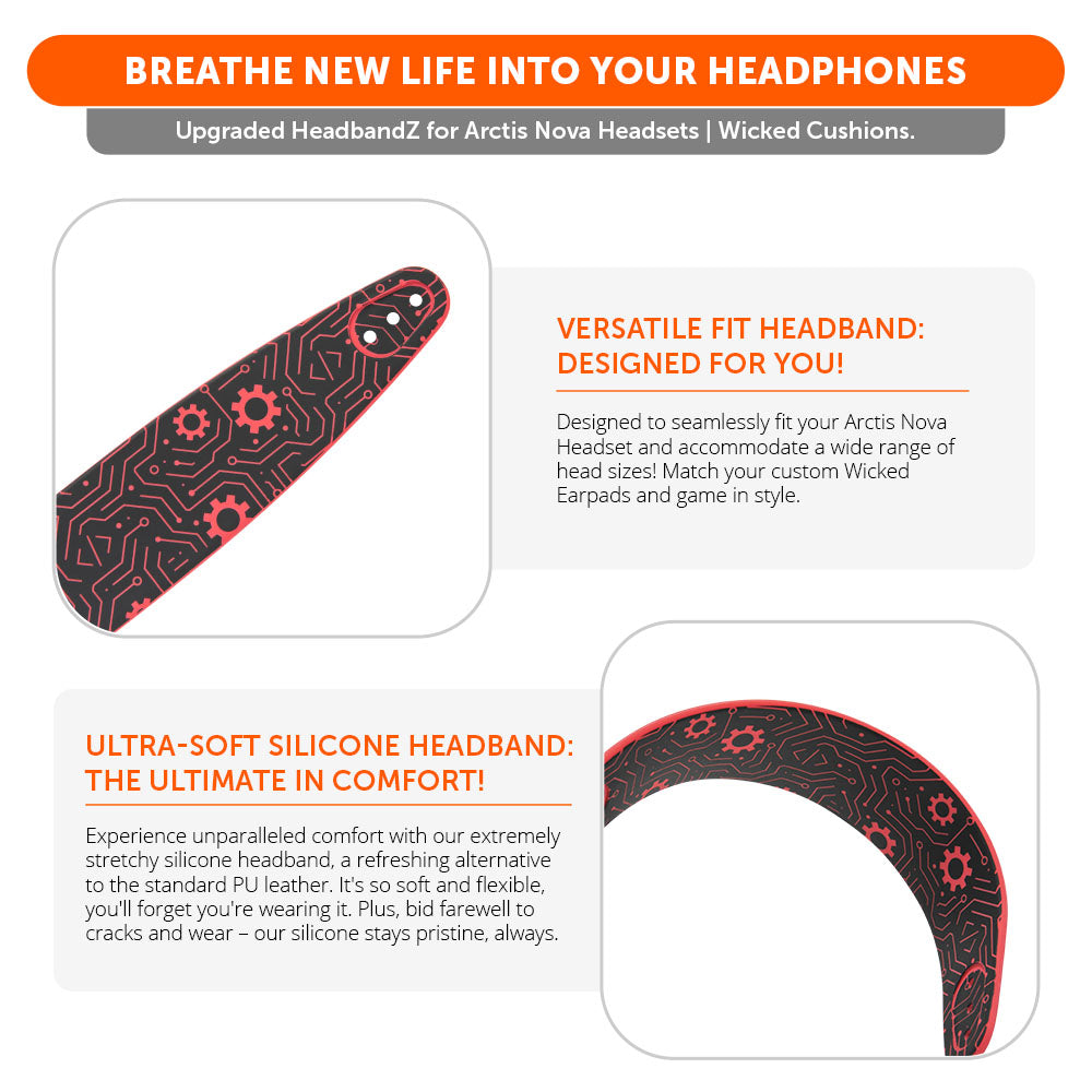 WC Silicone HeadbandZ for Arctis Nova | Techne