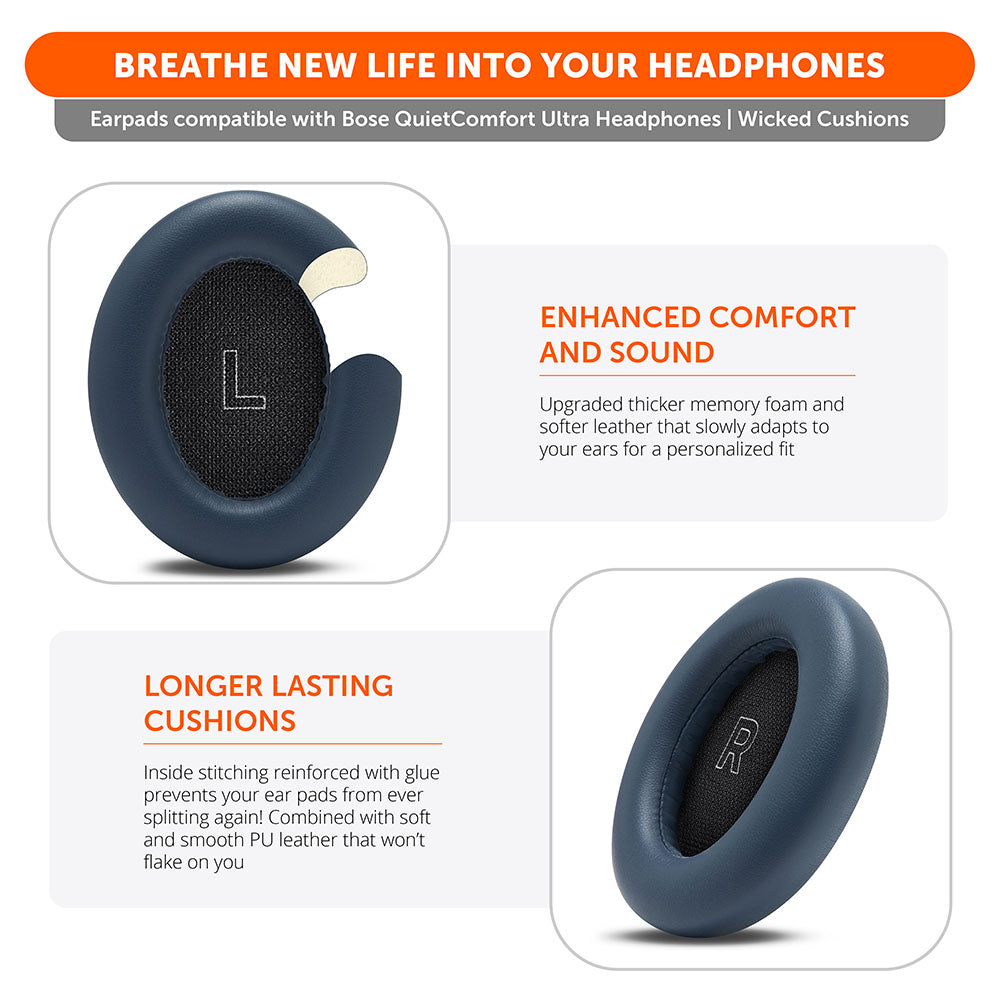Bose QC Ultra earpads | Lunar Blue