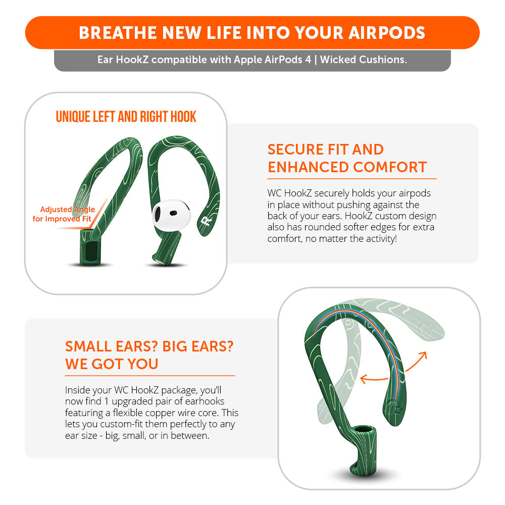 WC HookZ AirPods 4 | Emerald Tide