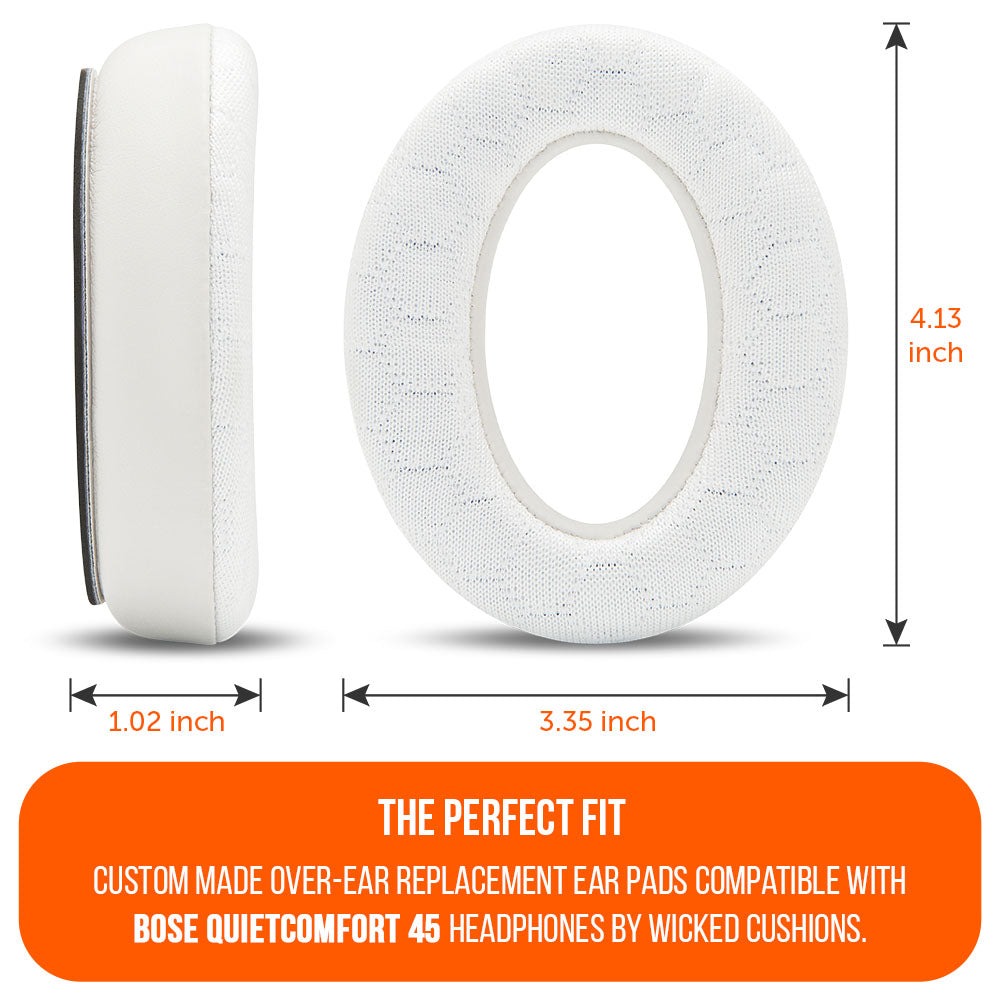 Bose QuietComfort 45 Cooling Gel Earpads | White