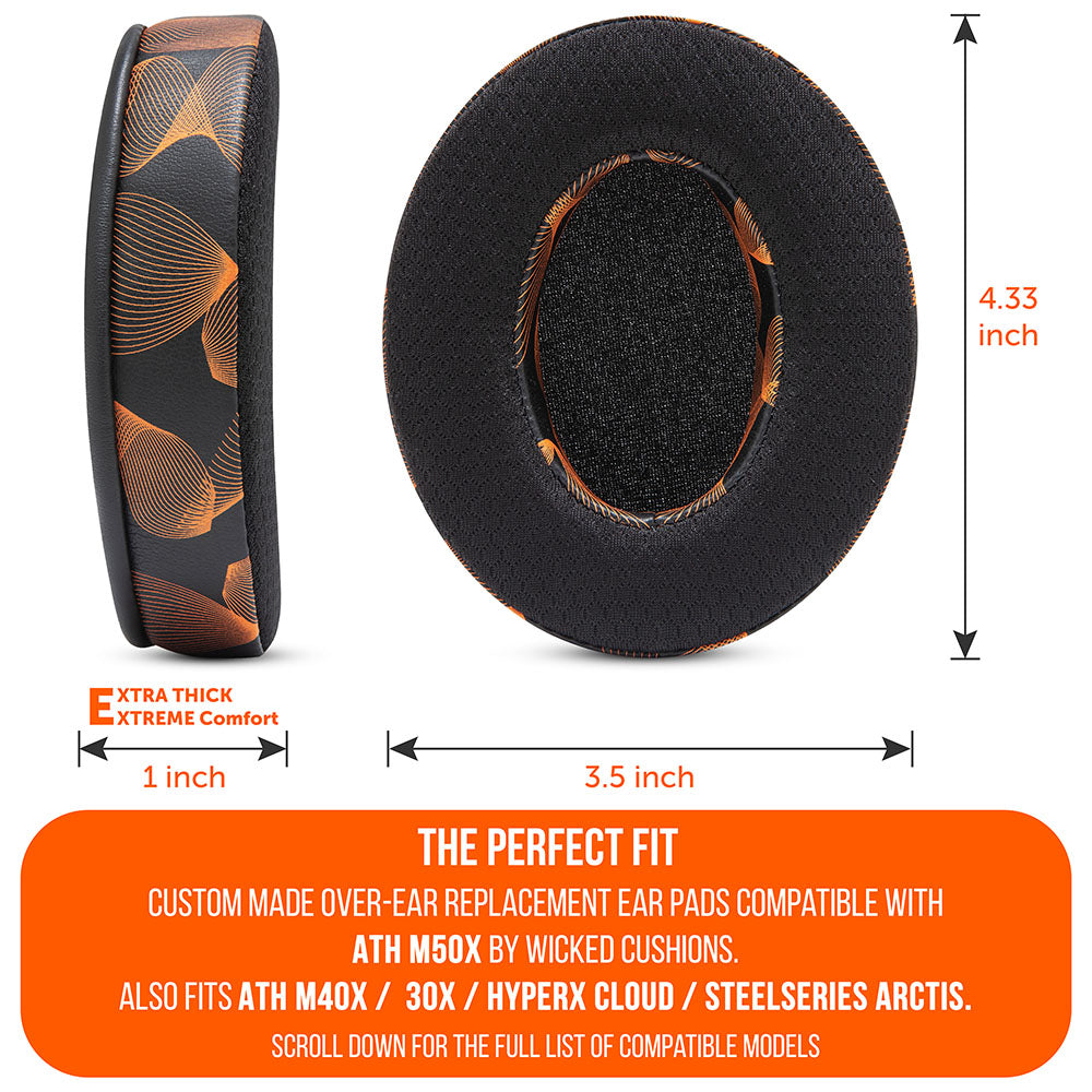 WC FreeZe Cooling Gel Ear Pads for ATH M50X | Kinetic Wave