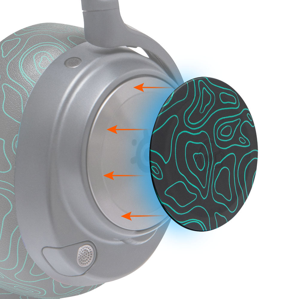 (RandomFrankP) WC Side Speaker Plates for Arctis Nova Headsets - Arctis Nova Booster Pack by Wicked Cushions - Arctis Nova Speaker Side Plates