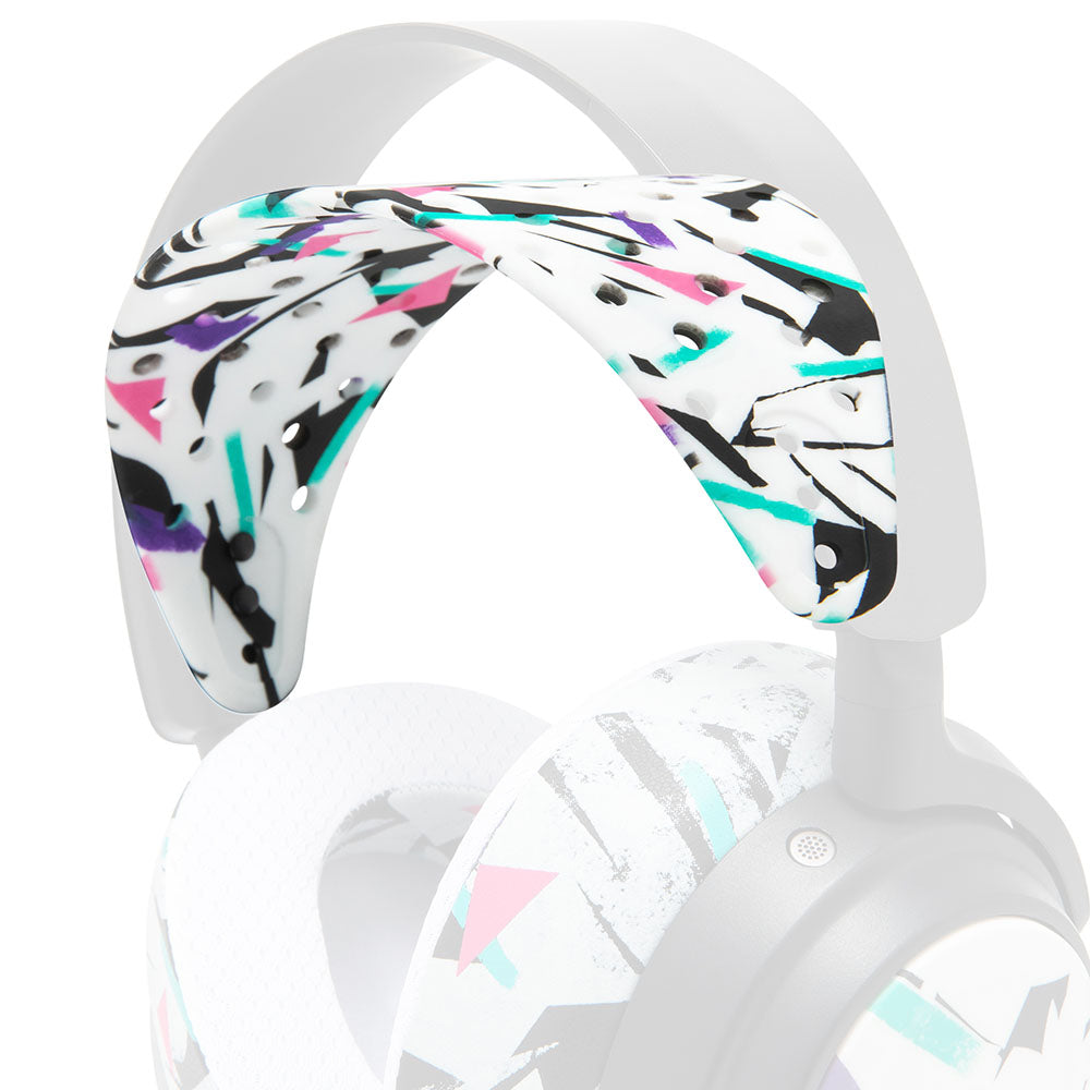 WC HeadbandZ Arctis Nova V2 | 90s White