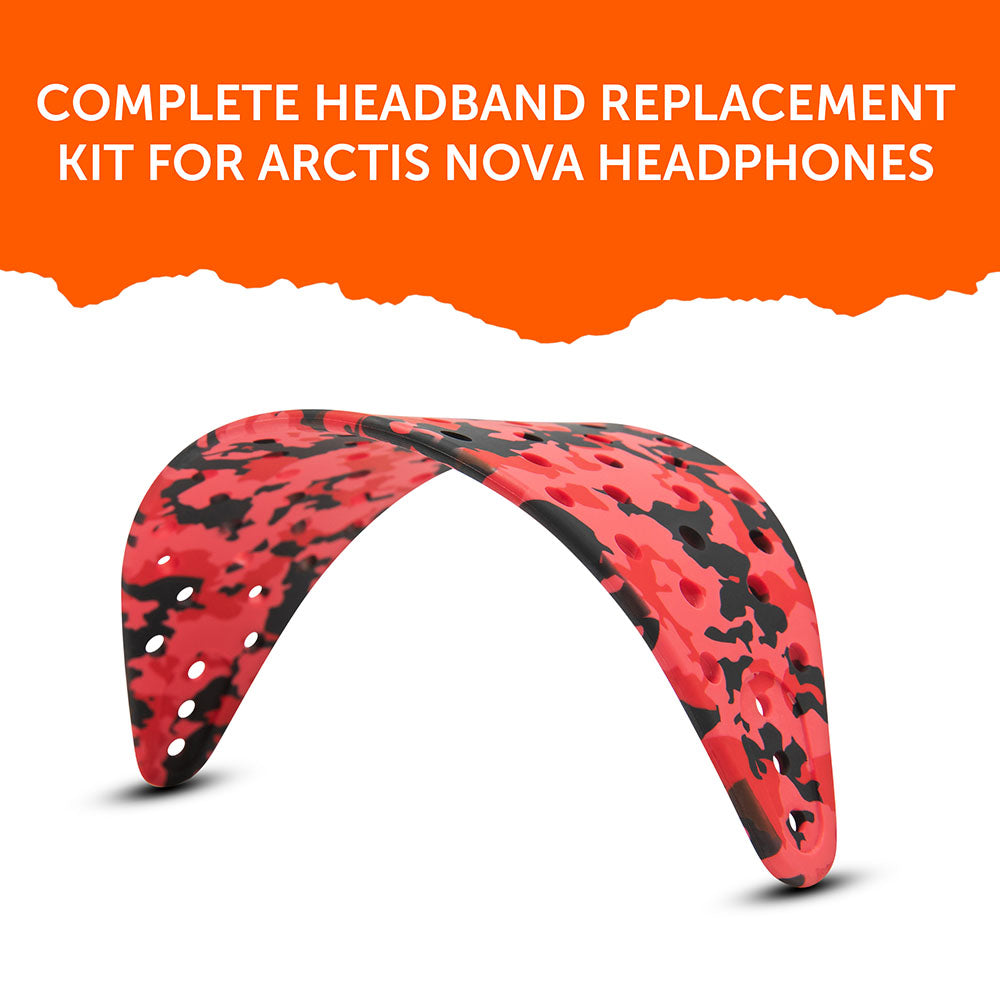 WC HeadbandZ Arctis Nova V2 | Red Camo