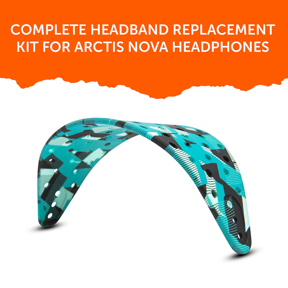 WC HeadbandZ Arctis Nova V2 | Cyan Prism
