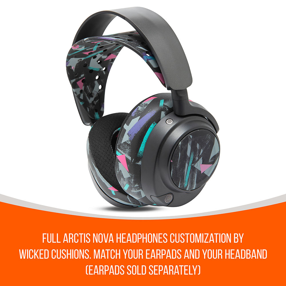 WC HeadbandZ Arctis Nova V2 | 90s Black