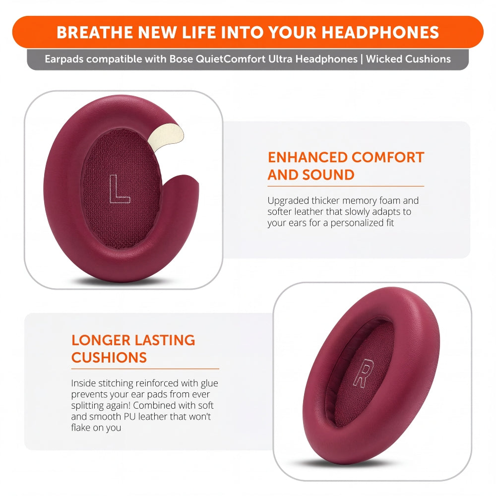 Bose QC Ultra earpads | Deep Plum