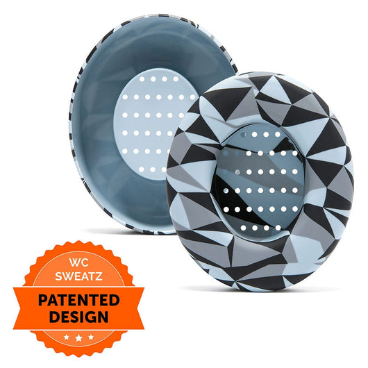 WC SweatZ Protective Headphone Earpad Cover | Geo Grey