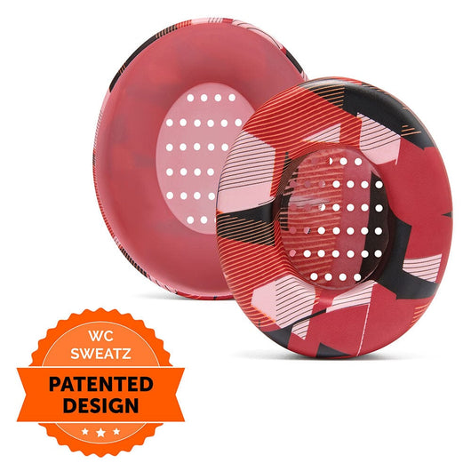 WC SweatZ Protective Headphone Earpad Cover | Red Prism