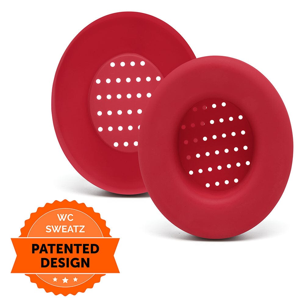 WC SweatZ Protective Headphone Earpad Cover | Red