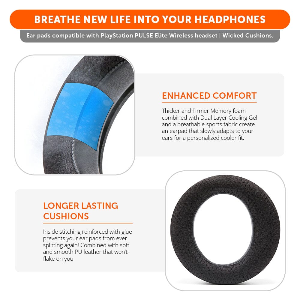 PlayStation Pulse Elite Cooling Gel Earpads WC FreeZe Pulse Elite