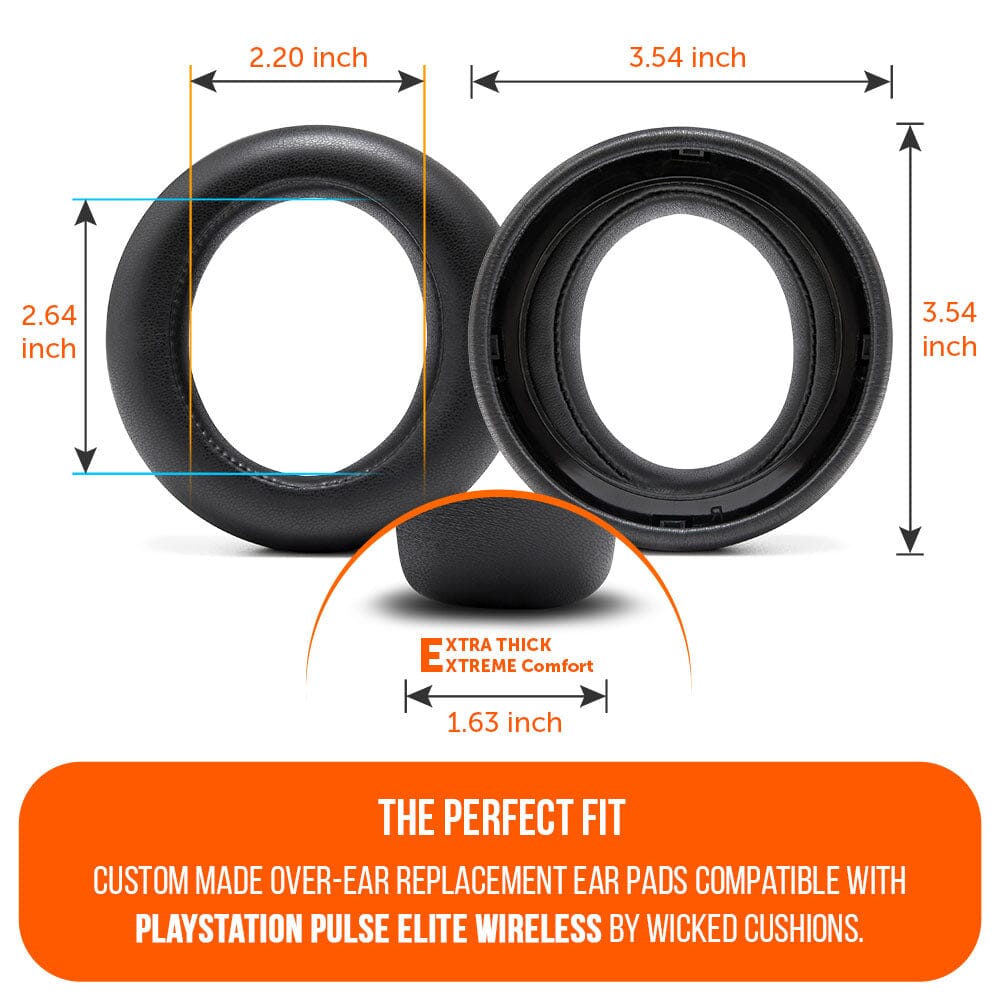 PlayStation Pulse Elite PU Leather Earpads WC PadZ Pulse Elite