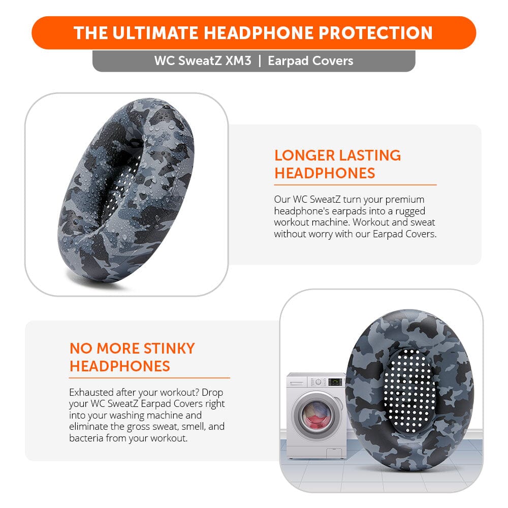Sony WH-1000XM3 Sweatz | Black Camo