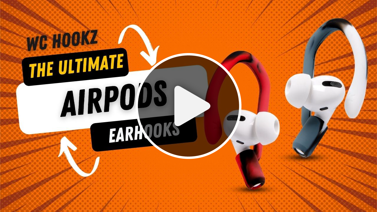 WC HookZ - Over Ear Hooks for Airpods Pro 1, 2 & Airpods 1, 2, 3