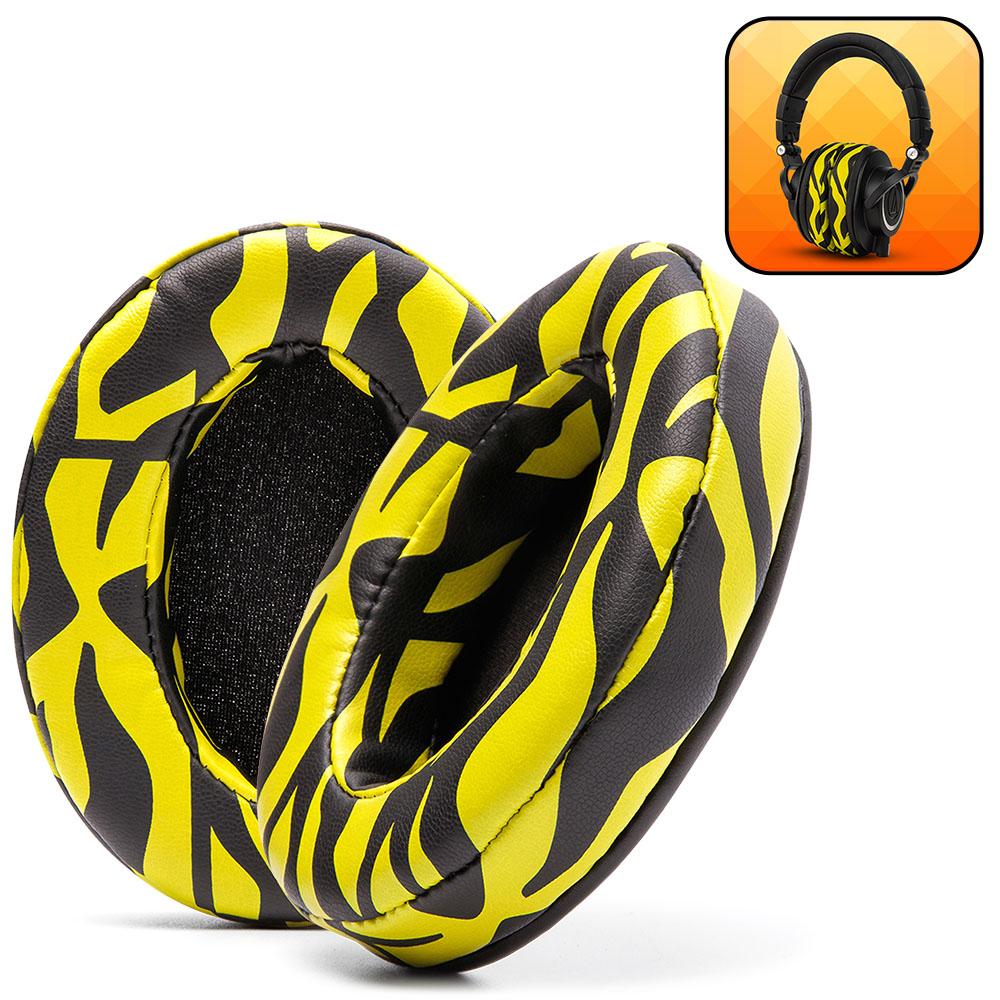 ATH M50X Earpads | Yellow Tiger