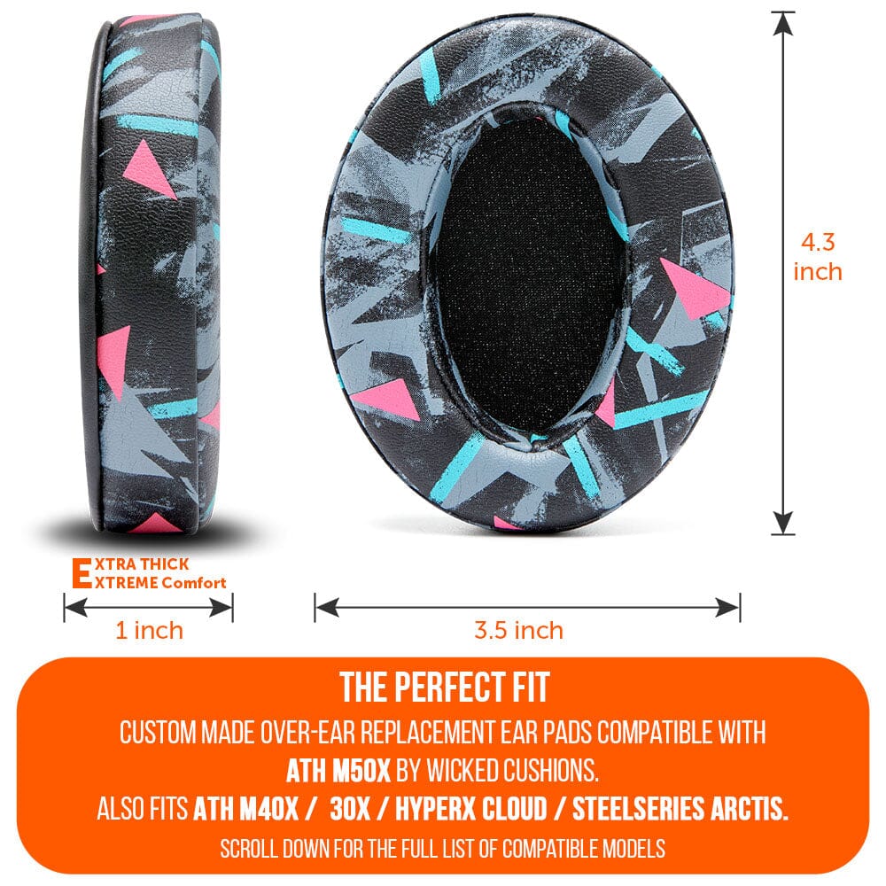 ATH M50X Earpads | 90s Black