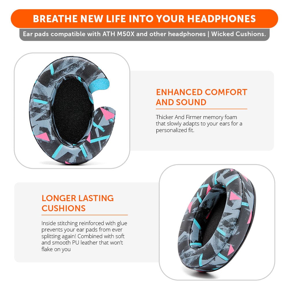 ATH M50X Earpads | 90s Black