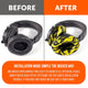 ATH M50X Earpads | Yellow Tiger