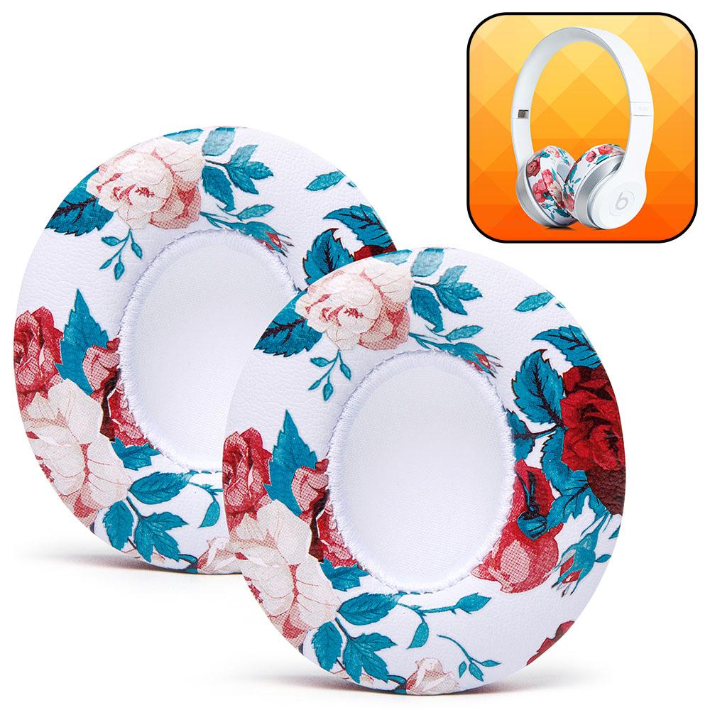 Beats Solo Earpads | White Floral