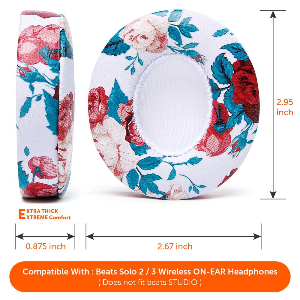 Beats Solo Earpads | White Floral