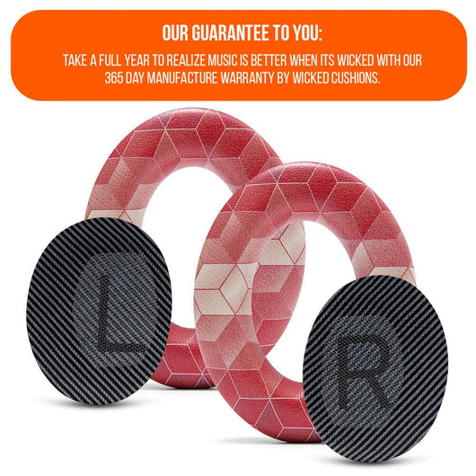 Replacement Ear Pads For Bose QC35 | Hex Red