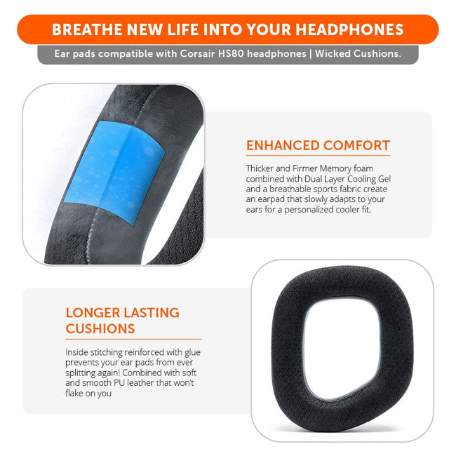 WC FreeZe Hybrid - Corsair HS80