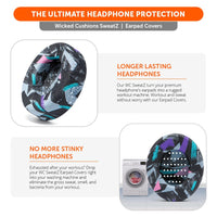 WC SweatZ Protective Headphone Earpad Cover | 90s Black