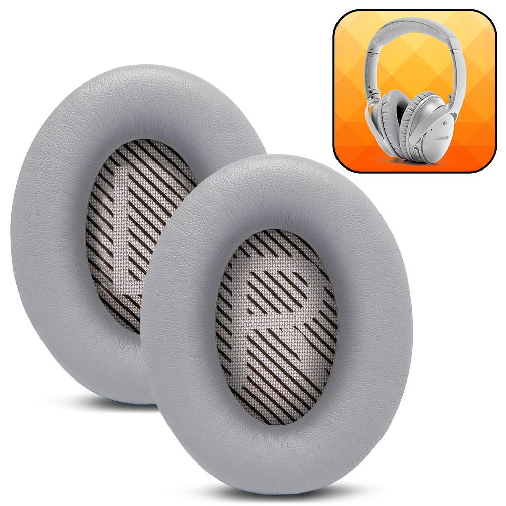 Replacement Ear Pads For Bose QC35 | Silver