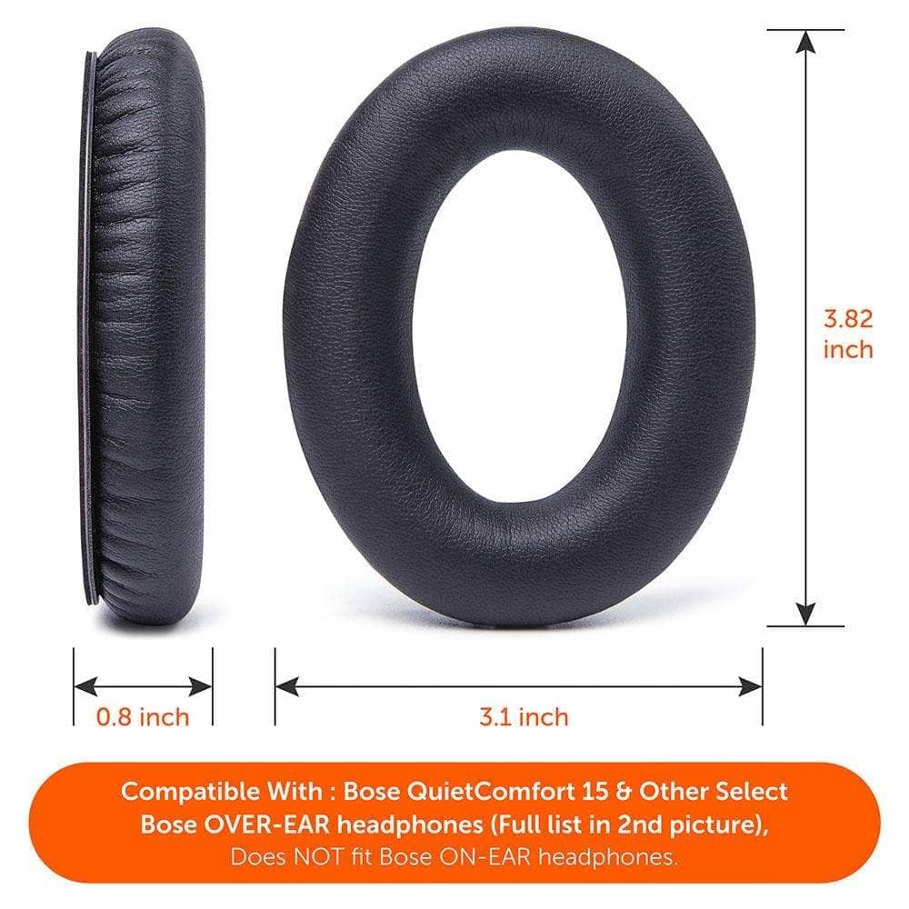Replacement Earpads For Bose QC15 Headphones | Black