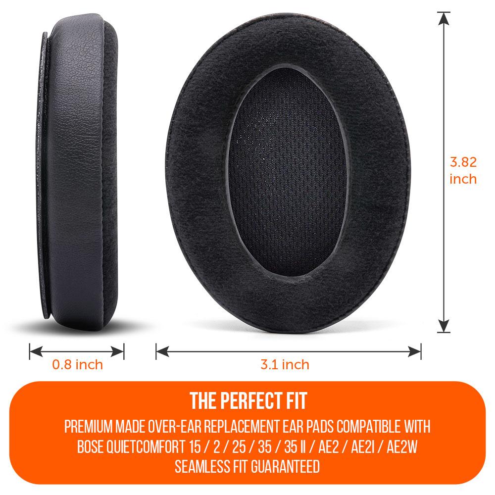 Replacement Earpads For Bose QC15 Headphones | Velour