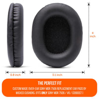 Sony MDR 7506 Replacement Ear Pads Made By Wicked Cushions