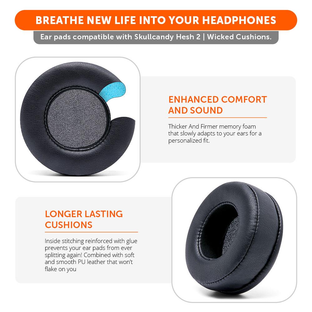 Skullcandy Hesh 2 Replacement Earpads | Black