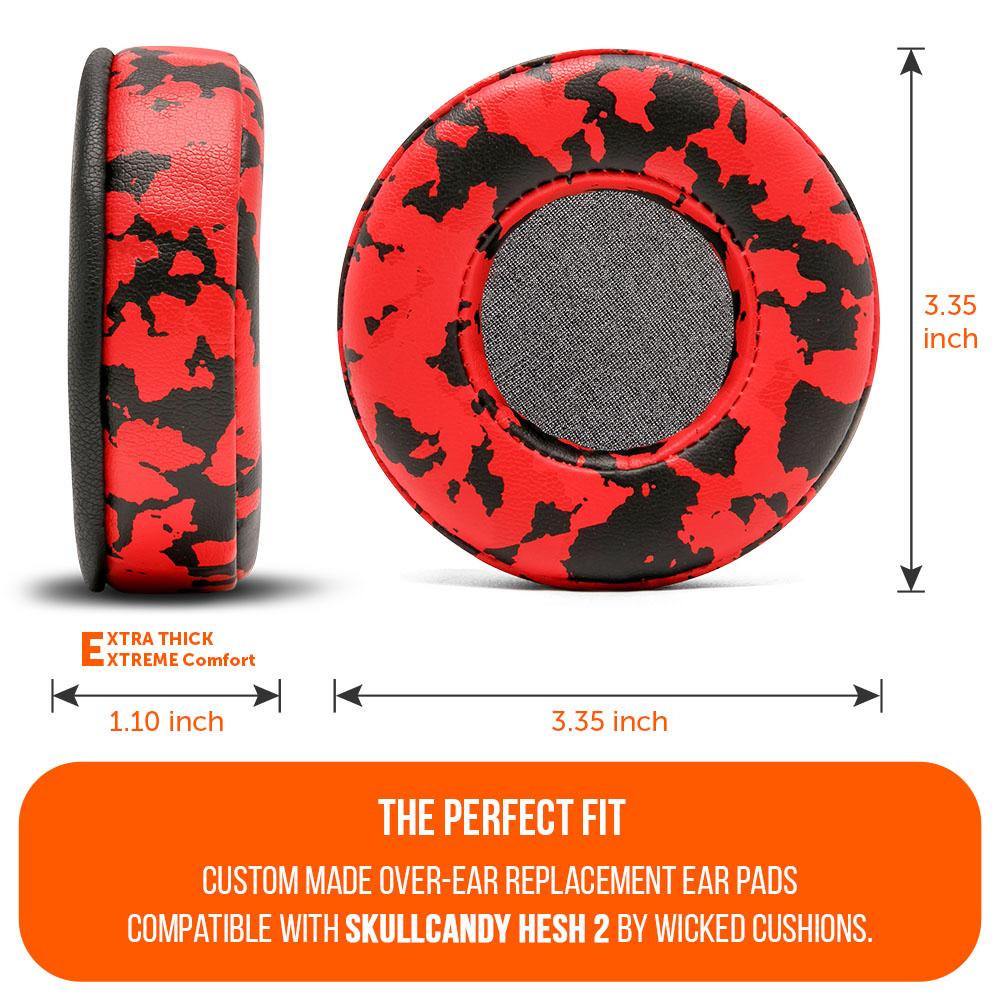 Skullcandy Hesh 2 Replacement Earpads | Red Camo