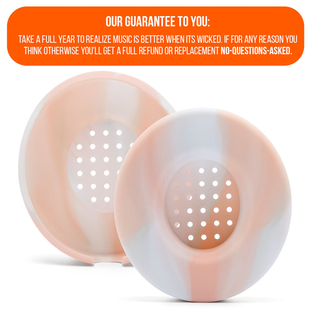 WC Solo SweatZ Protective Headphone Earpad Cover | Pink Marble