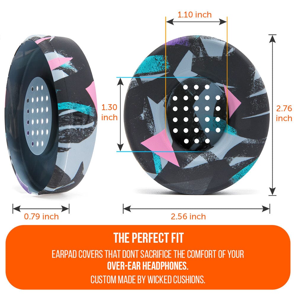 WC Solo SweatZ Protective Headphone Earpad Cover | 90s Black