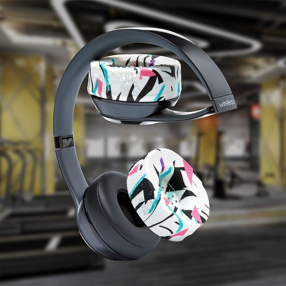 WC Solo SweatZ Protective Headphone Earpad Cover | 90s White